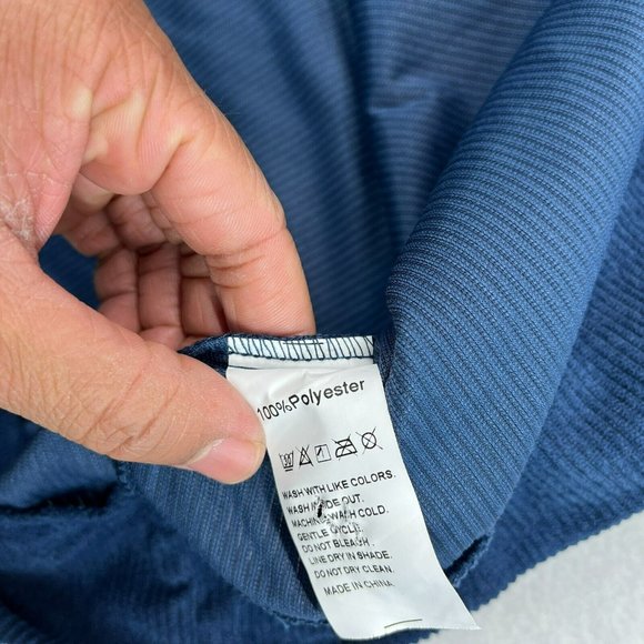 Hengsheng Jeans 1/4 Zip Sweater Shirt 2XL XXL Men's Corduroy Lightweight - Picture 8 of 11